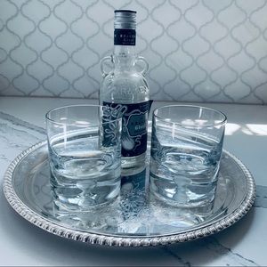 Friedman Silver Co Round Silverplate Waiter's Tray